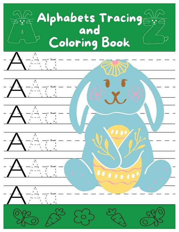 Front cover_Alphabet Tracing and Coloring book