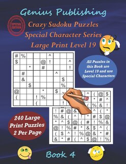 Front cover_Crazy Sudoku Puzzles - Special Character Series - Book 4