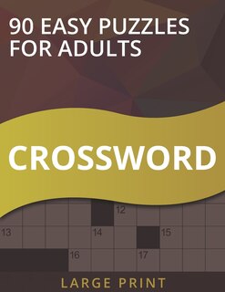 Front cover_90 Large Print Easy Crossword Puzzles