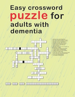 Couverture_Easy Crossword Puzzles For Adults With dementia