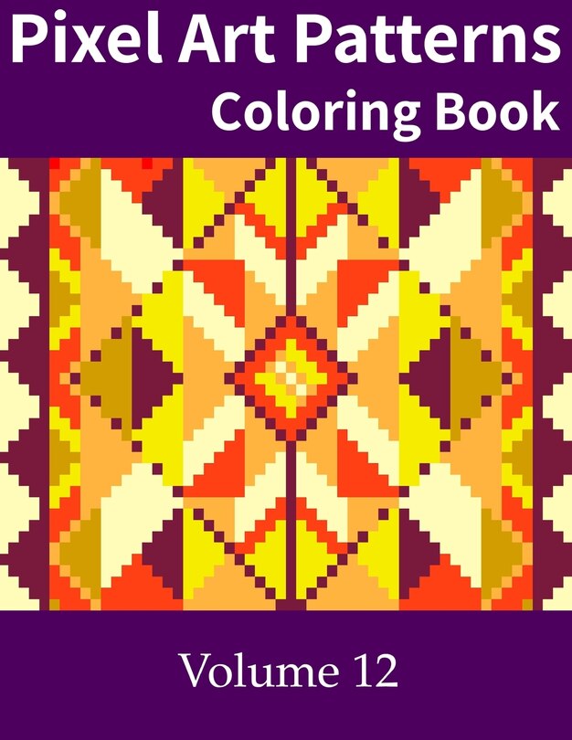 Front cover_Pixel Art Patterns Coloring Book 12