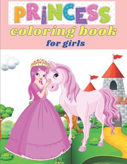 Front cover_princess coloring book for girls