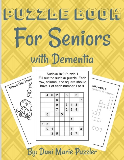 Puzzle Book for Seniors with Dementia More Than 50 Puzzles and