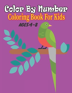Front cover_Color By Number coloring Book For Kids Ages 4-8
