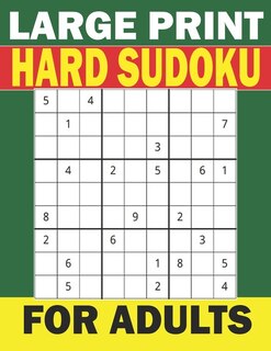 Couverture_Large Print HARD Sudoku for Adults