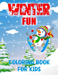 Front cover_Winter Fun Coloring Book For Kids