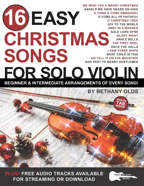 Front cover_16 Easy Christmas Songs for Solo Violin