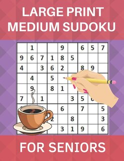 Couverture_Large Print Medium Sudoku for Seniors