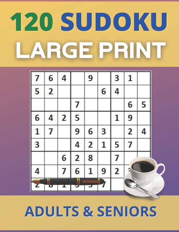 Couverture_Sudoku For Adults & Seniors