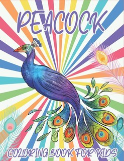Front cover_Peacock Coloring Book For Kids