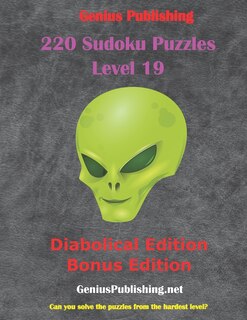 Couverture_220 Sudoku Level 19 Puzzles - Diabolical Bonus Edition