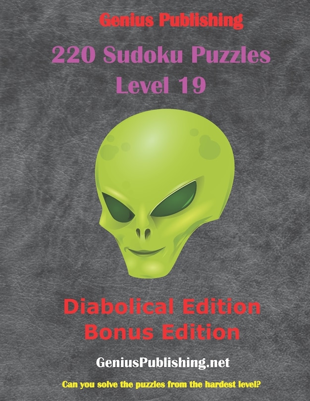 Couverture_220 Sudoku Level 19 Puzzles - Diabolical Bonus Edition