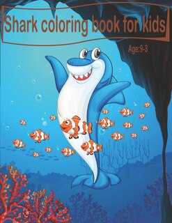 Couverture_Shark coloring book for kids age 3-9