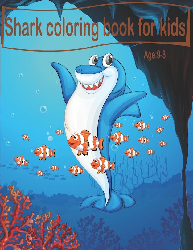 Couverture_Shark coloring book for kids age 3-9