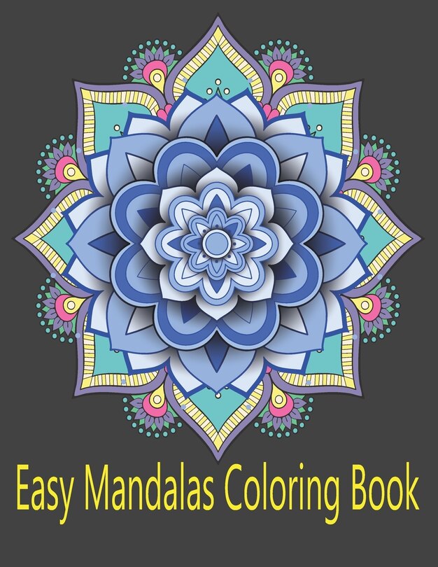 Front cover_Easy Mandalas Coloring Book