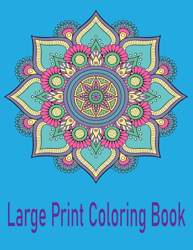 Front cover_Large Print Coloring Book