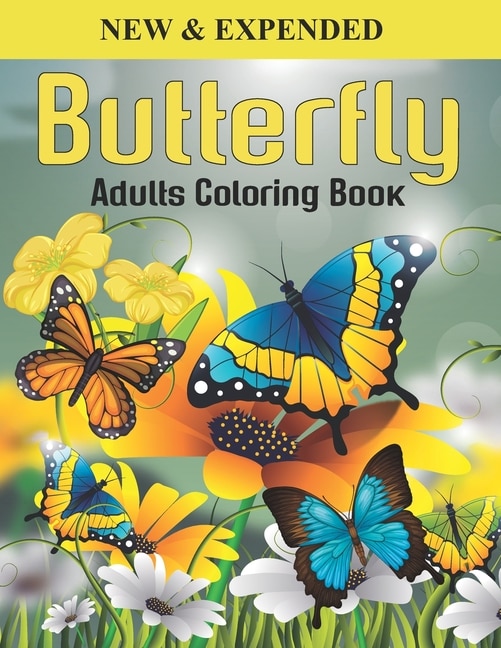 Front cover_Butterfly Adults Coloring Book