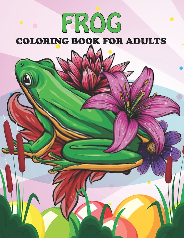 Front cover_Frog Coloring Book For Adults