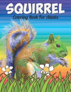 Front cover_Squirrel Coloring Book For Adults