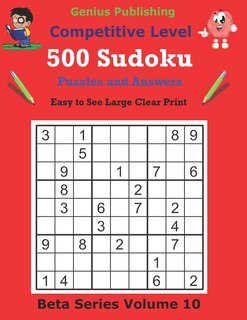 Couverture_500 Competitive Sudoku Puzzles and Answers Beta Series Volume 10