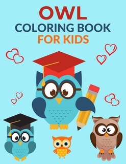 Front cover_Owl Coloring Book For Kids