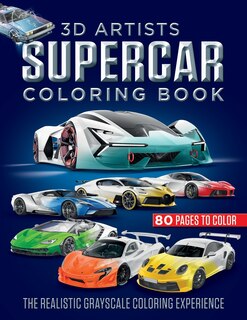 Couverture_3D Artists Supercar Coloring Book