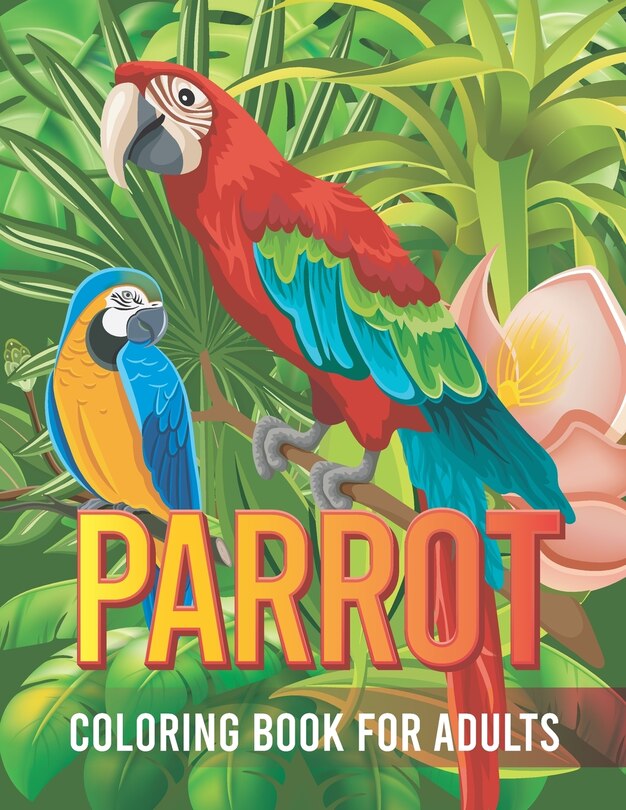 Couverture_Parrot coloring book for adults