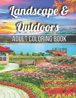 Front cover_Landscape & Outdoors Adult Coloring Book