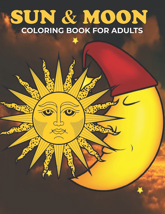 Front cover_Sun & Moon Coloring Book For Adults
