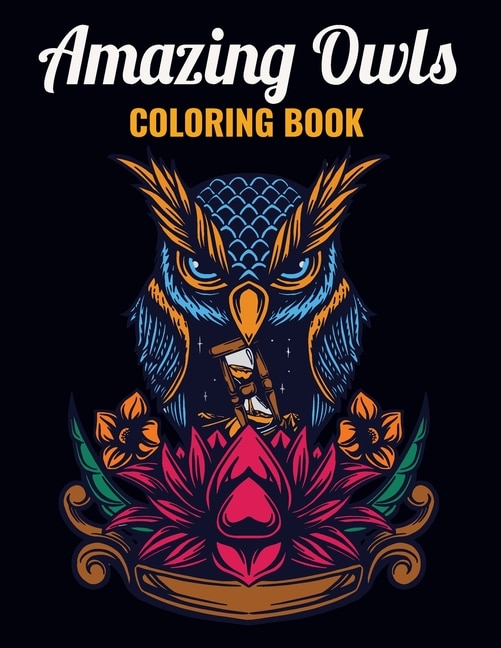 Front cover_Amazing Owls Coloring Book