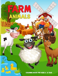 Front cover_Farm Animals Coloring Book