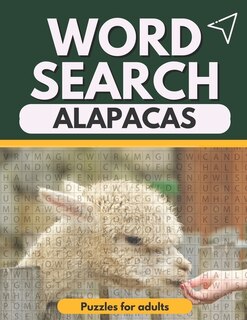 Front cover_word search Alapacas Puzzles for adults