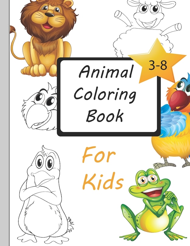 Couverture_Kids Coloring Book Kids Coloring Books Animal Coloring Book