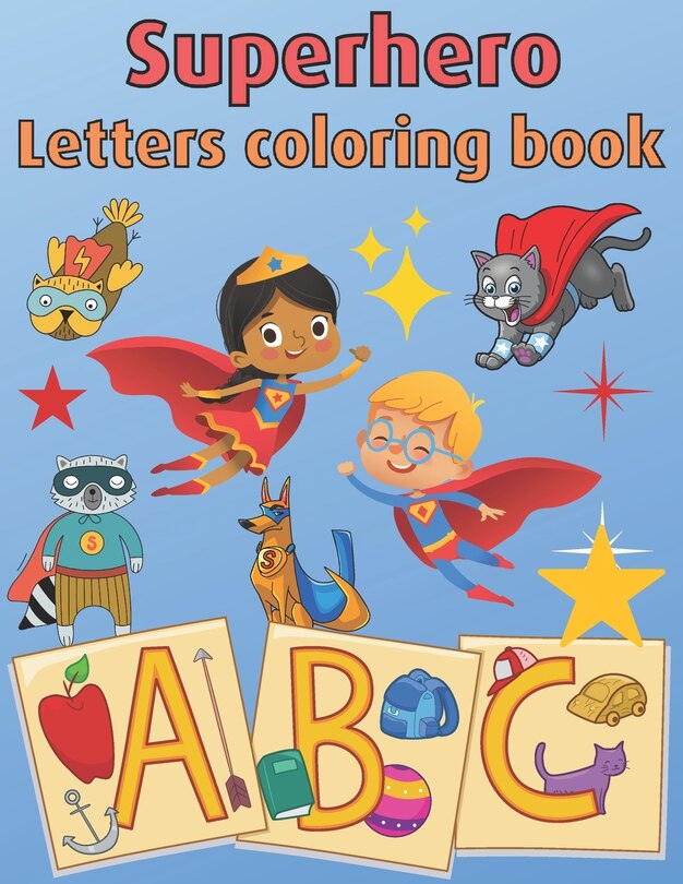 Couverture_Superhero Letters Coloring Book