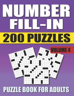 Front cover_Number Fill In Puzzle Book For Adults (Volume 4)