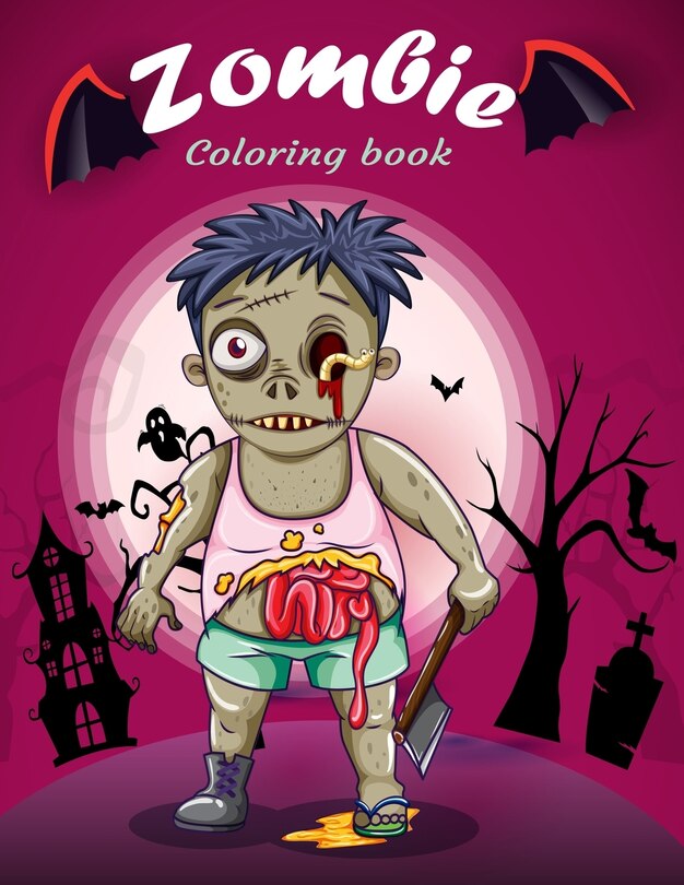 Front cover_Zombie Coloring Book