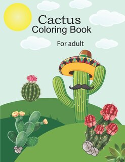 Front cover_Cactus coloring book for adult