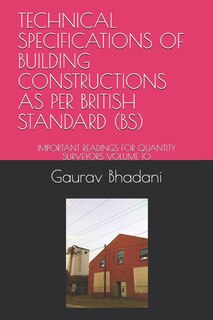 Front cover_Technical Specifications of Building Constructions as Per British Standard (Bs)