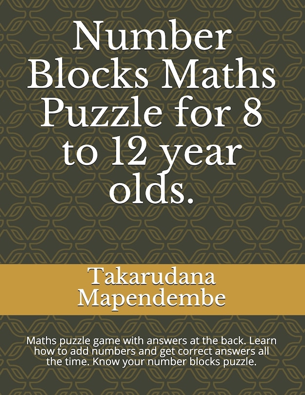 Front cover_Number Blocks Maths Puzzle for 8 to 12 year olds.