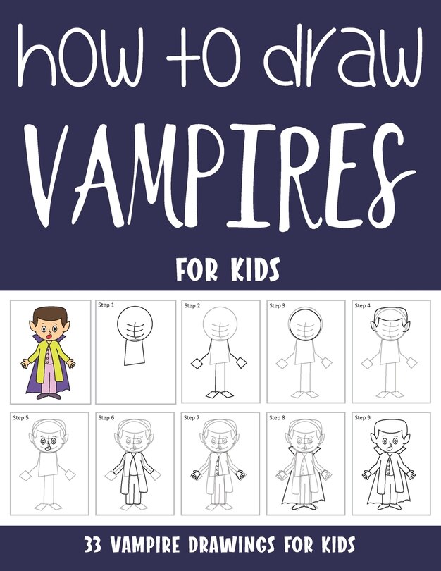 Front cover_How to Draw Vampires for Kids