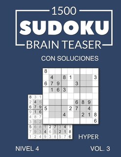 Front cover_1500 Sudoku Brain Teaser Hyper con soluciones