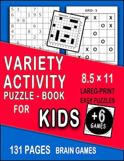Front cover_Variety Activity Puzzle Book for kids