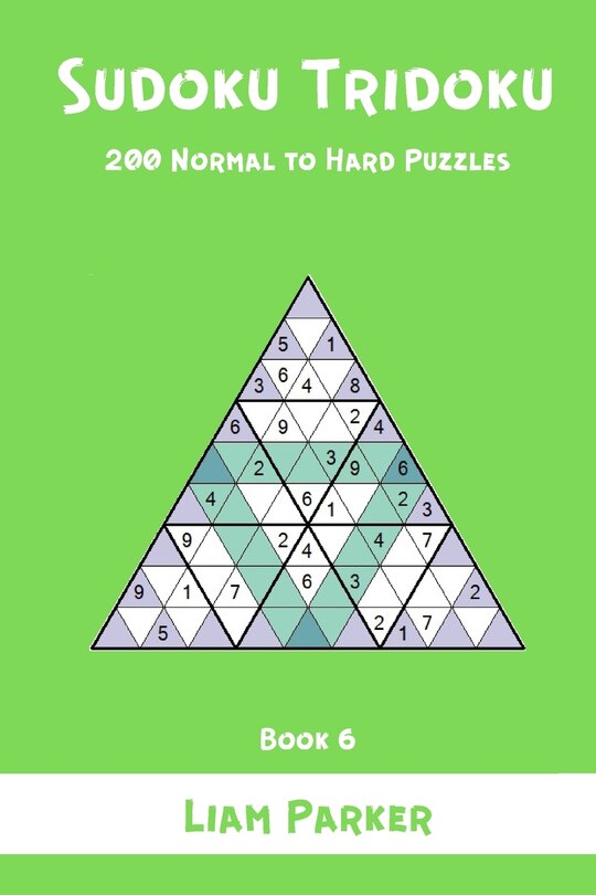 Front cover_Sudoku Tridoku - 200 Normal to Hard Puzzles (Book 6)
