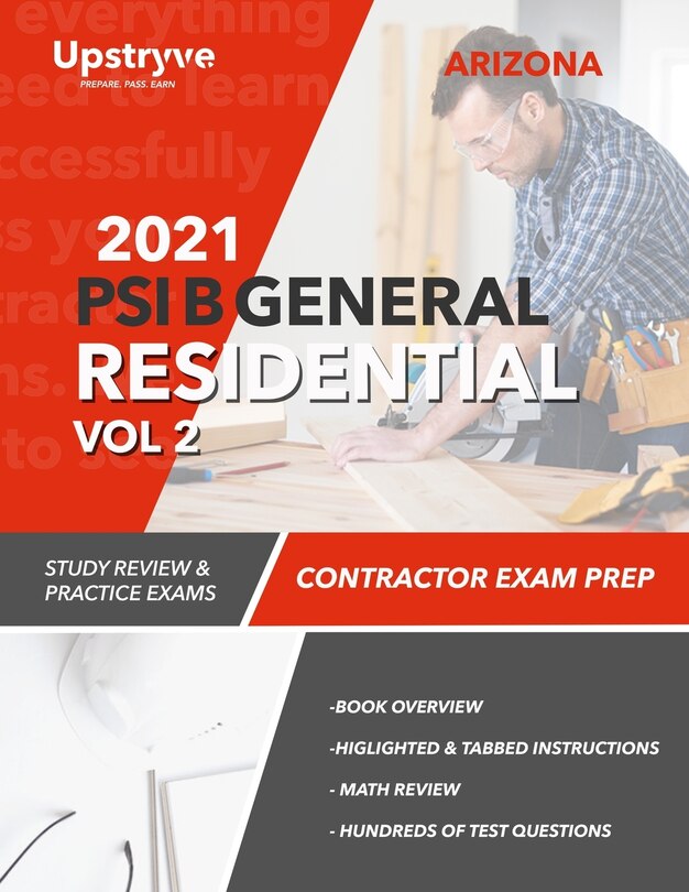 Front cover_2021 Arizona PSI B General Residential Contractor - Volume 2