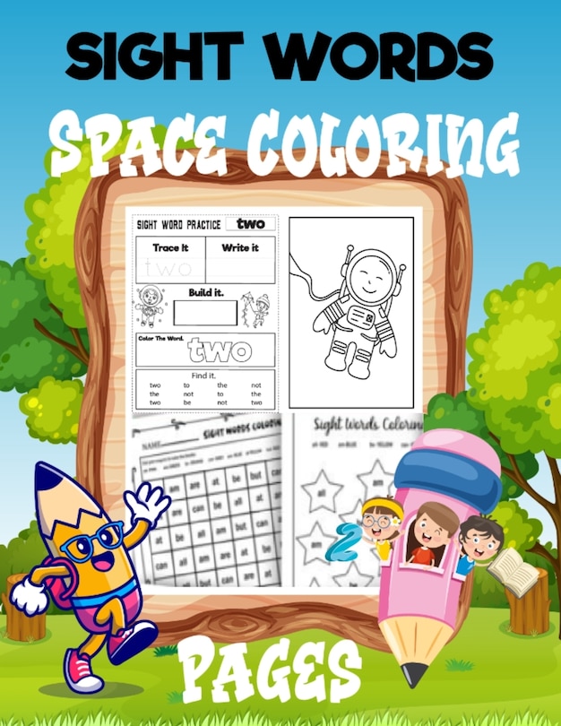 Front cover_Sight Word & Space Coloring Pages