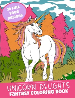 Couverture_Unicorn Delights Fantasy Coloring Book