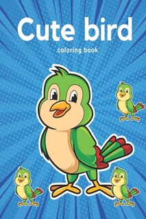 Front cover_Cute Animated Bird Coloring book