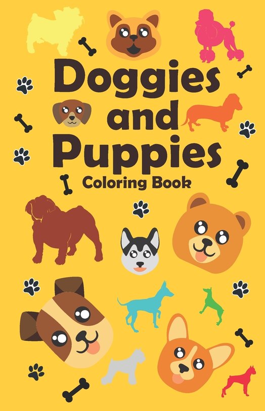 Front cover_Doggies and Puppies Coloring Book
