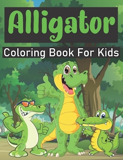 Front cover_Alligator Coloring Book For Kids