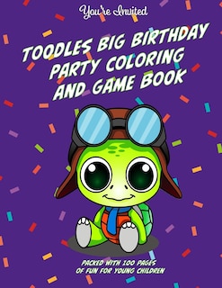 Front cover_Toodles Big Birthday Party Coloring and Game Book